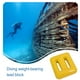thumbnail image 3 of Naiovety Peso de buceo antideslizante profesional seguro esnórquel contrapeso natación submarina deportes Gadgets regalos accesorio Deportes acuáticos Amarillo, 3 of 6