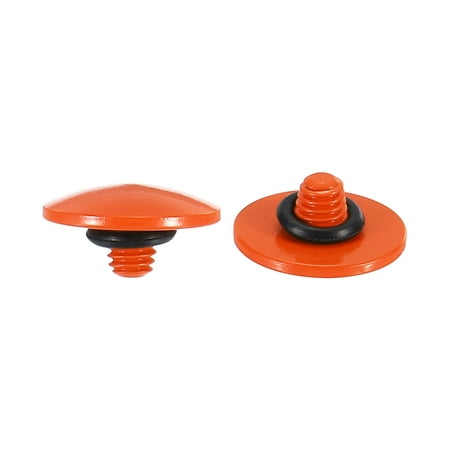 Image of Uxcell Shutter Release Button Soft Shutter Release Button Copper Camera Shutter Button Convex Orange 2 Pack
