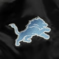 thumbnail image 4 of Men's Starter Black Detroit Lions Locker Room Satin Varsity Full-Snap Jacket, 4 of 4