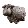 thumbnail image 2 of Mini estatua de oveja, figura de oveja, colección de esculturas de mascotas de té, escultura de animales, adorno de mascotas de té para mesa, hogar, Gris mayimx Figura de oveja, 2 of 9