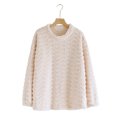 thumbnail image 2 of Wensltd Pyjama Épais Doublé en Polaire pour Femmes Manches Longues Col Rond Mode Chaud Confortable Chandail Tops, 2 of 3