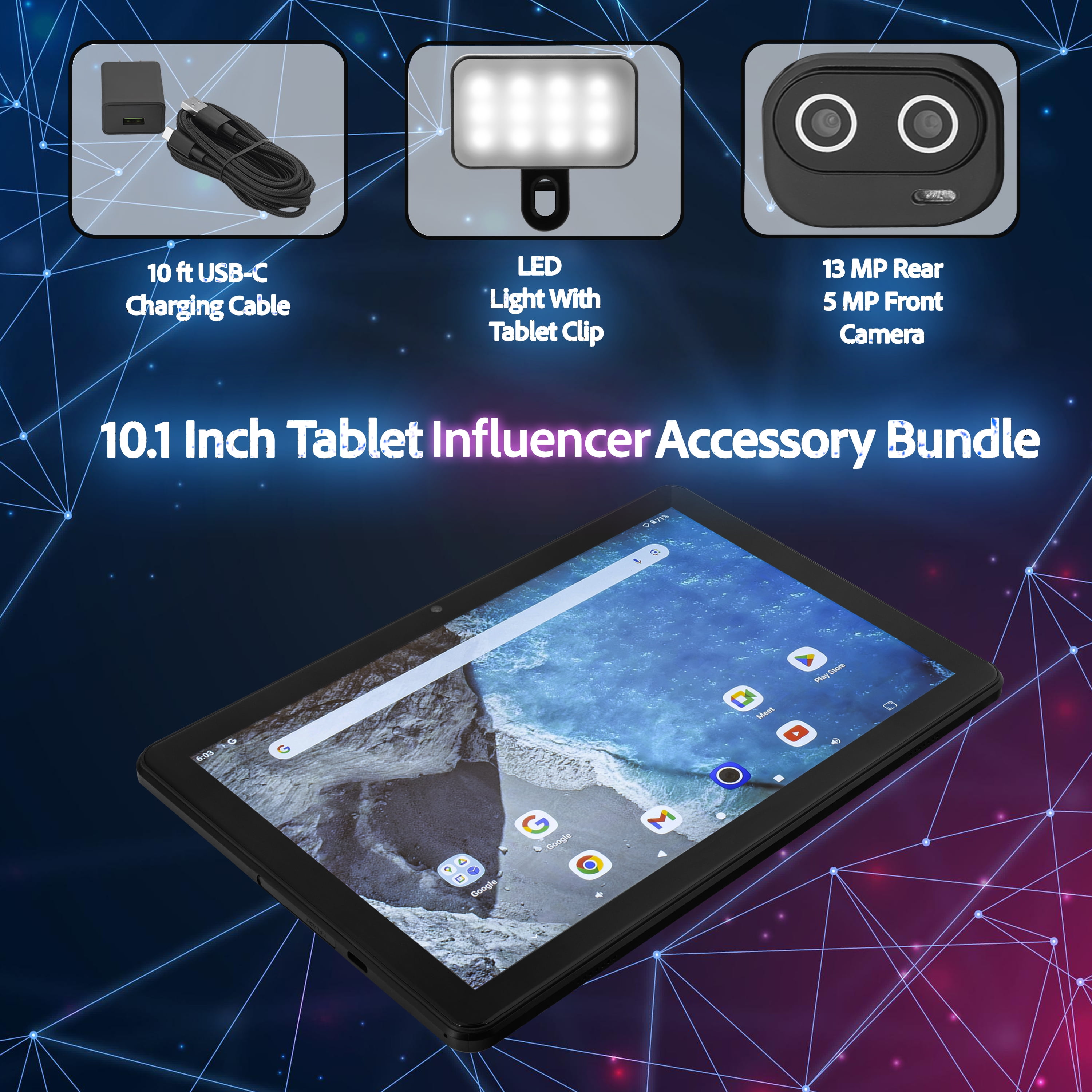 Memorex Bonus 4-in-1 Influencer Bundle - 10.1