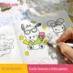 thumbnail image 4 of Sanrio Kuromi cuaderno de pintura para niños, bocetos, copia para colorear, escuela primaria, dibujo animado, borrador de línea de Anime, 4 of 5