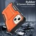 thumbnail image 4 of ExoGuard For iPhone 13 Mini Case, Phone Case with Screen Protector and Kickstand (Orange), 4 of 7