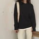 thumbnail image 4 of Suéteres Lucyever de otoño e invierno de color liso para mujer, moda coreana, jerseys holgados de punto, jerseys de manga larga con cuello redondo para mujer, 4 of 5