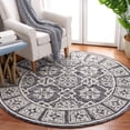 thumbnail image 2 of SAFAVIEH Metro Donella Medallion Area Rug, Black/Ivory, 6' x 6' Round, 2 of 8