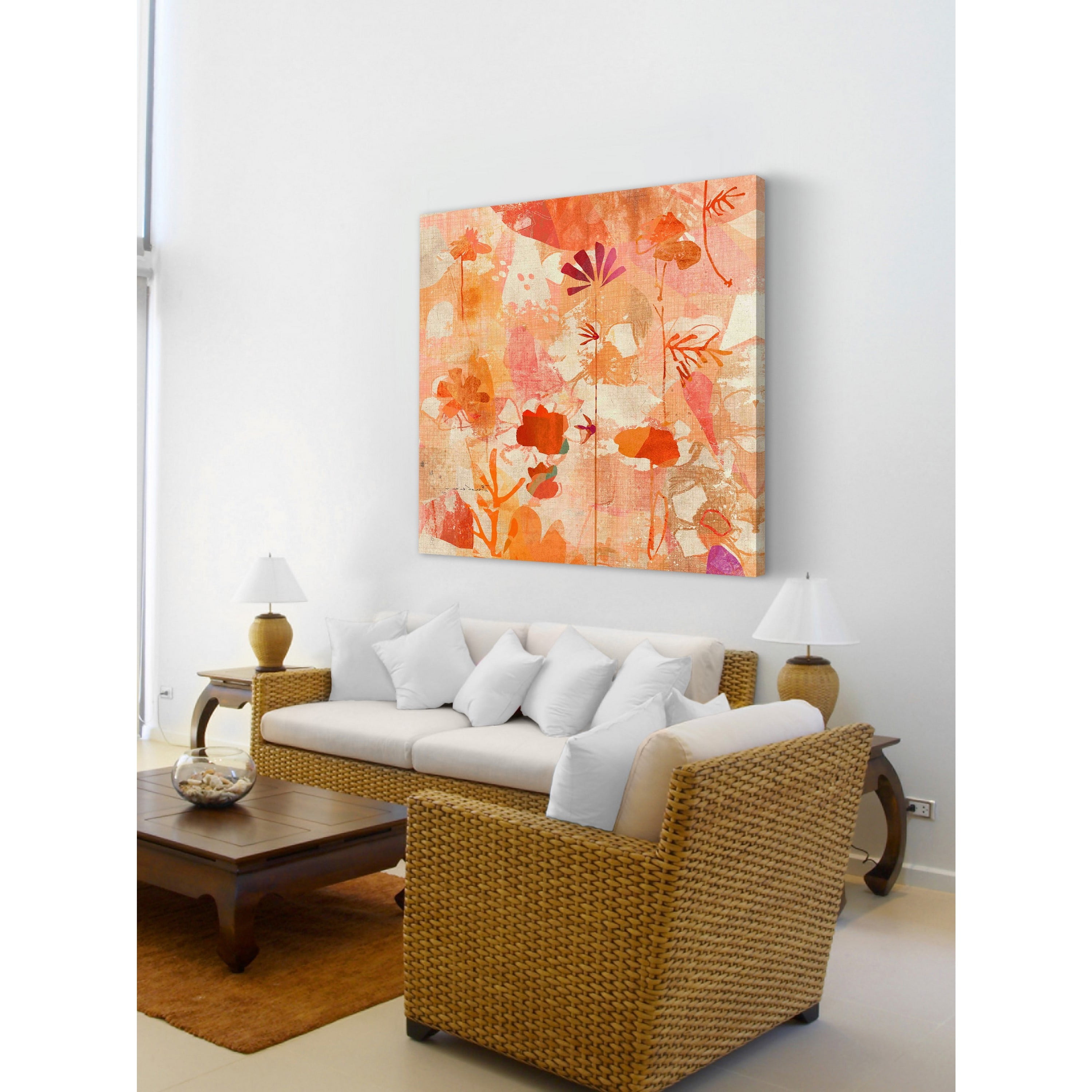 "Summer Sun Is Faint" Painting Print on Wrapped Canvas