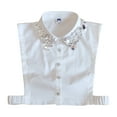 thumbnail image 2 of Lentejuelas de Moda de Las Mujeres Cuello Falso de de Cuello Falso Ropa Ropa Suéter para proteger Accesorios Hugo Collar falso de algodón para mujer, 2 of 9