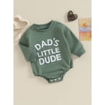 thumbnail image 3 of Bagilaanoe Newborn Baby Boy Oversized Romper Sweatshirt Long Sleeve Bodysuits Letter Print Pullover 3M 6M 12M 18M Infant Casual Tee Tops, 3 of 9