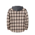 thumbnail image 4 of Evdexr Flannel Shirt Mens Long Sleeve Plaid Button Down Hoodie 2026 Lightweight Casual Trendy Jackets Hooded Breathable Christmas Tops with Pockets 2XL, 4 of 4