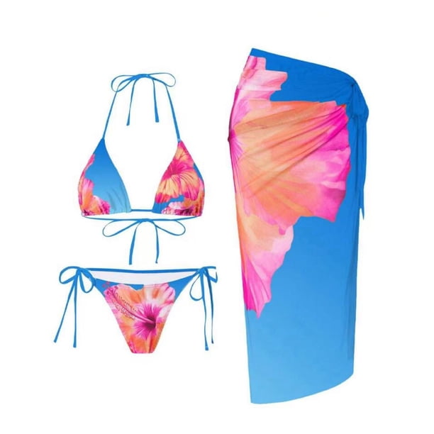 Traje de baño de dos piezas con estampado de moda para mujer, tankinis, trajes de baño para mujer