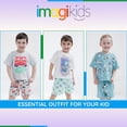 thumbnail image 3 of Disney Monsters Inc. Baby Boys' 2-Piece T-Shirt and Shorts Set Sulley Mike Teal, 3 of 7