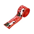 thumbnail image 1 of Ribbon Car Printing Ribbon Christmas Ribbon DIY Bow Craft Ribbons Red Party Christmas Tree Decoration Packaging Ribbon, 1 of 5