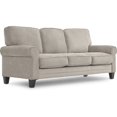 thumbnail image 1 of Serta Copenhagen Canapé Rond en Tissu 80 Pouces avec Rangement Gris Clair, 1 of 17
