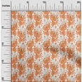 thumbnail image 2 of oneOone Polyester Spandex Orange Fabric Floral Sewing Craft Projects Fabric Prints By Yard 56 Inch Wide, 2 of 4