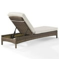 thumbnail image 6 of Pemberly Row Wicker Patio Chaise Lounge in Brown and Sand, 6 of 10