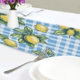 thumbnail image 4 of Yayeee Table Runner 70 inches Long Home Kitchen Dinning Party Decoration, Cartoon Plaid Lemon, 4 of 7
