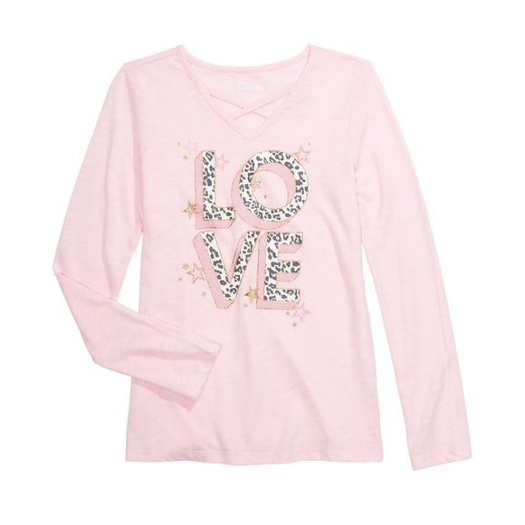 Epic Threads Big Girls Love T-Shirts, Pink, Medium