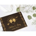 thumbnail image 5 of Darling Souvenir Personalized Engraved Laser Cut Wedding Guest Book Wooden Cover Sign-in Book Registry Guestbook Scrapbook-6Z, 5 of 7