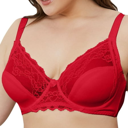 

zuwimk Sports Bras For Women Women s Classic T-Shirt Bra Red 95