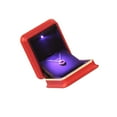 thumbnail image 3 of Minkissy Red Rectangular Jewelry Box 1Pack for Girls Presentation Storage, 3 of 8