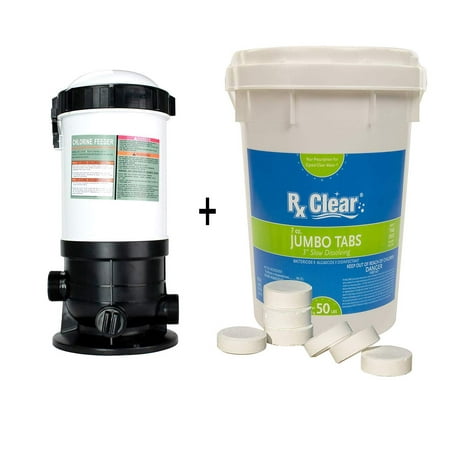 Rx Clear In-line & Off-line Chlorinator for In-ground Swimming Pools - 50 Lbs of Chlorine