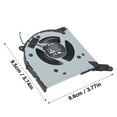 thumbnail image 5 of CPU GPU Fan Laptops Cooling Fan DC10V 4Pin 4wires Coolers for R9000K Y9000K 7-16ACHg6 82N6 2021 Paragraph Series Laptops, 5 of 10
