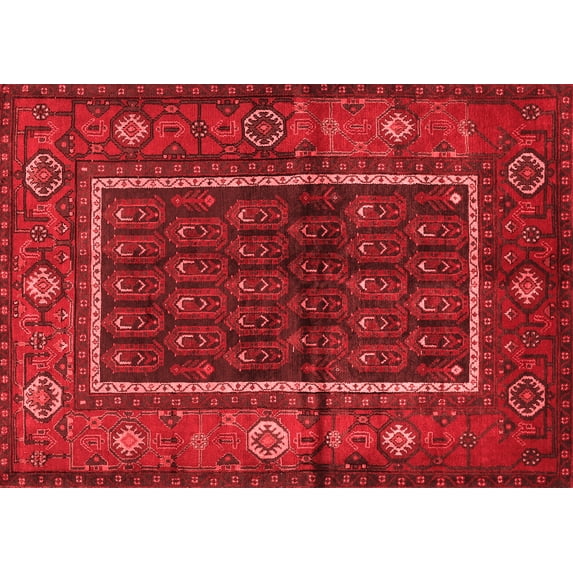 Ahgly Company Indoor Rectangle Persian Red Traditional Area Rugs, 4' x 6'