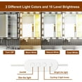 thumbnail image 6 of Vanity Lights for Mirror LED Makeup Light Strip with 3 Color Temperature Lighting Modes and Dimmable Stick on Vanity Bathroom Mirror,Ultra Bright (2 PCS), 6 of 6