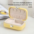 thumbnail image 3 of pitrice Jewellery Case Delicate Beautiful Box Portable Large Capacity Multifunctional Earrings Holders Household Necklace Light purple, 3 of 7