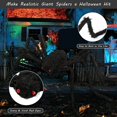 thumbnail image 3 of Realistic Spider Web Halloween Decoration - 20x18 ft Spider Web + 60” Giant Fake Spider, 3 of 6