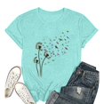 thumbnail image 5 of Trendfront Womens Dandelion Graphic Tops Crewneck Casual Short Sleeve Loose Fit Tee Trendy Fashion T Shirts Relaxed Pullover Daily Wear, 5 of 5