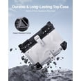 thumbnail image 2 of Universal Aluminum Alloy Motorcycle Top Case 45L Waterproof Detachable Leather Lined Tail Box with Lock Back Cushion Fits 99 Percent of Motorcycle Frames, 2 of 7