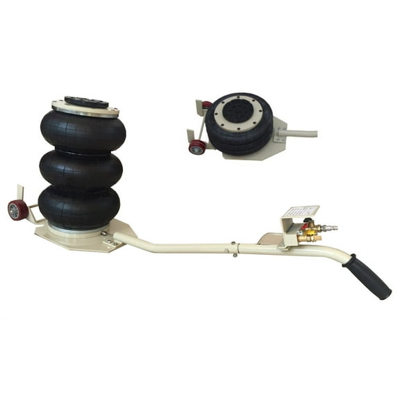 TECHTONGDA Auto shop 3 Ton Triple Bag Handle Air Jack Jack Lifting Heavy Duty Quick Lift Jack 6600LBS #190170