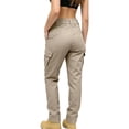 thumbnail image 3 of Womens Tactical Pants Stretchy Waterproof Quick Dry Ripstop Hiking Work Cargo Work Trousers with Pockets for Outdoor & Hiking S, 3 of 4