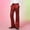 Red, variant on Men's Casual Pants Relaxed Fit Flare Leg Comfortable Stretch Fabric for Everyday Use Stylish Breathable Lightweight Ideal for Home Outings and Parties