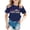 R194 Dark Blue, variant on Ruiwill 4Th Grade Shirt For Girls Summer Crew Neck Short Sleeve Kids Tops Casual Fourth Grade Letter Print School Girl Outfit Size 8-9 Years