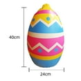 thumbnail image 2 of Apmemiss Clearance 15.7 Inch Easter Colorful Egg Inflatable Outdoor Decoration Easter Inflatable Outdoor Decorations for Easter Indoor Outdoor Blow Up Yard Garden Lawn Decor, 2 of 2