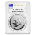 thumbnail image 1 of 2014 Australia 1 oz Silver Wedge Tailed Eagle PCGS GEM BU, 1 of 4