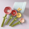 thumbnail image 3 of Dujiujun 1 Set Tea Scoop Scale Marker Wide Application Ceramic Decorative Colorful Measuring Cup Household Supplies, 3 of 8