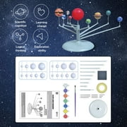sdhkgrrt DIY Planetarium Solar System Model Kit, Astronomy Science ProjectToyforKidsTeens, Nine Planets Educational Building Kit, Rotating Solar System Model for Home Study Classroom Learning