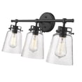 thumbnail image 4 of Amberose 3 - Light Matte Black / Black Wall Sconce, 4 of 5