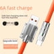 thumbnail image 1 of Cable de carga de aleación de zinc de 6 A, súper rápido, adecuado para cargar la línea de datos del teléfono móvil, cable de carga tipo C para Apple Huawei, 1 of 5