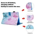 thumbnail image 2 of Galaxy Tab A 8.0 2019 Case SM-T290 T295, Allytech PU Leather Slim Fit Lightweight Shockproof Multi Angle Stand Protection Case Cover for Samsung Galaxy Tab A 8.0 2019 T290, Pink Green Marble, 2 of 4