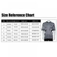 thumbnail image 3 of 1Pc Referee Uniform V-neck T-shirt Black and White Striped Style for Basketball Football Volleyball Referee Uniform 3XL, 3 of 6