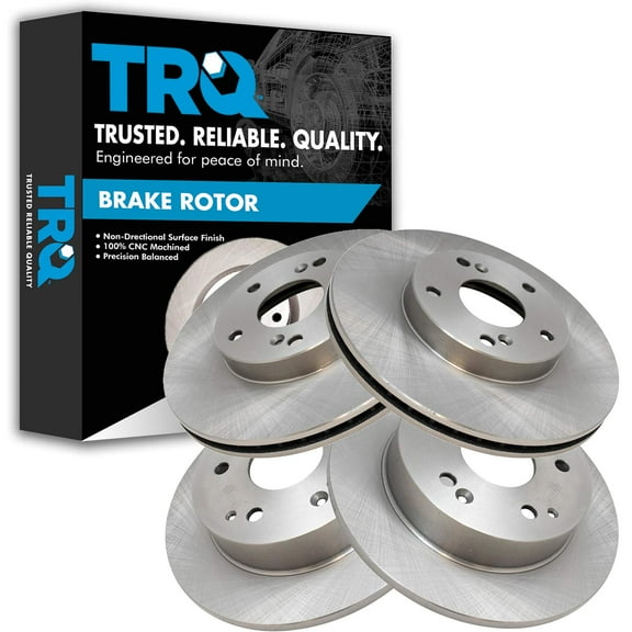 TRQ Front and Rear Brake Rotors Set Fits Select 1998-2002 Honda Accord