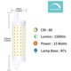 thumbnail image 1 of 2-PCS Regulable 15W R7S 118mm Bombilla LED Lámpara lineal J118 T3 220V 360 Grados 1500 Lumen Equivalente 150W Bombilla halógena Blanco positivo 4000K para jardín, corredor, Lampadai ShuxiuWang 8390614264892, 1 of 1