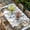 LightBLue, variant on Rustic Groundhog Table Cloths for 6 Foot Rectangle Tables, Spring Floral Butterfly Botanical Patio Waterproof Elastic Fitted Tablecloths, Washable Rectangular Table Cover for Camping
