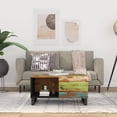 thumbnail image 1 of vidaXL Coffee Table 80x50x40 cm Solid Wood Reclaimed&Engineered Wood, 1 of 5