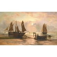 thumbnail image 2 of Thomas Rose Miles 24x16 Gold Ornate Framed and Double Matted Museum Art Print Titled - ‘Morning’ Hastings Beach, 2 of 4